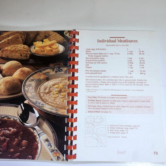Company's Coming Cookbook Make-Ahead Meals by Jean Paré 2002 Vintage - Picture 6 of 6